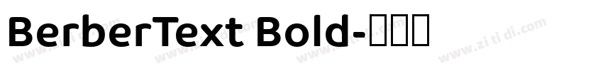 BerberText Bold字体转换